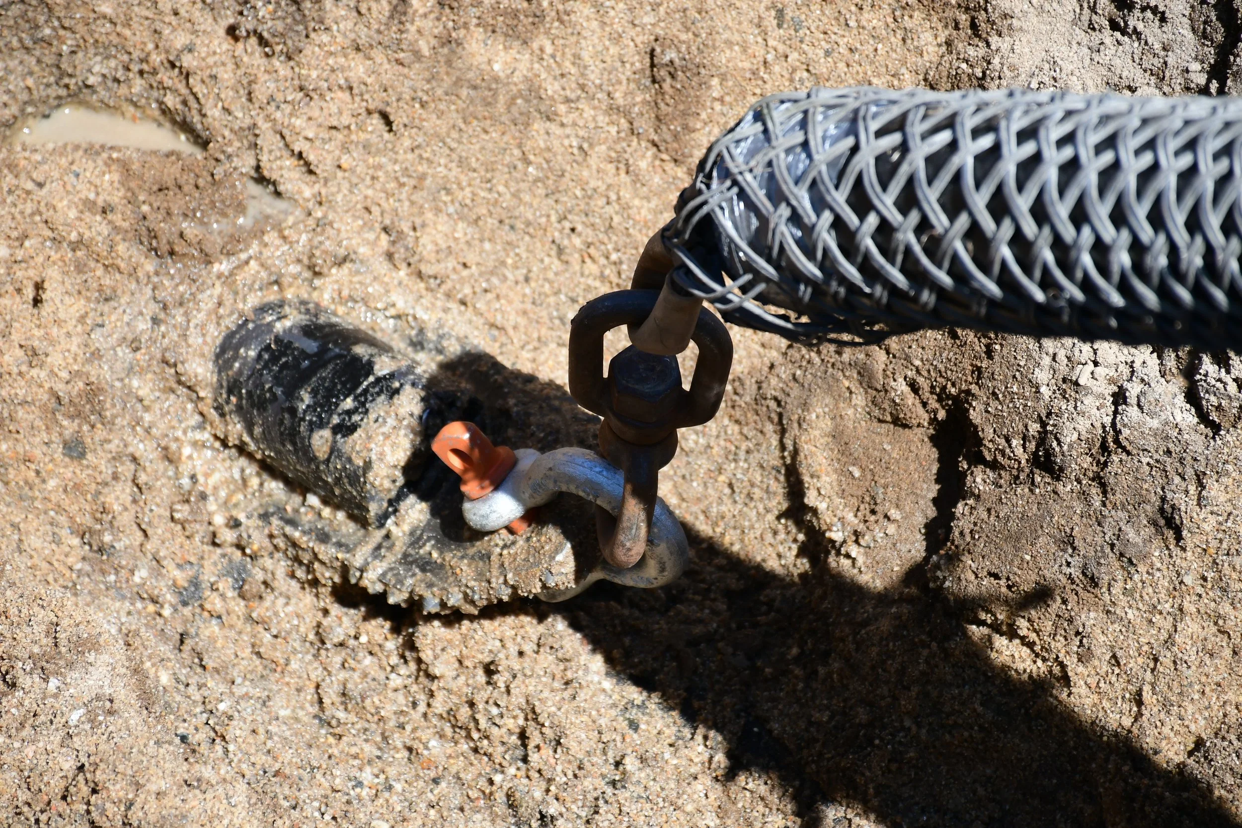 Underground conduit pullback