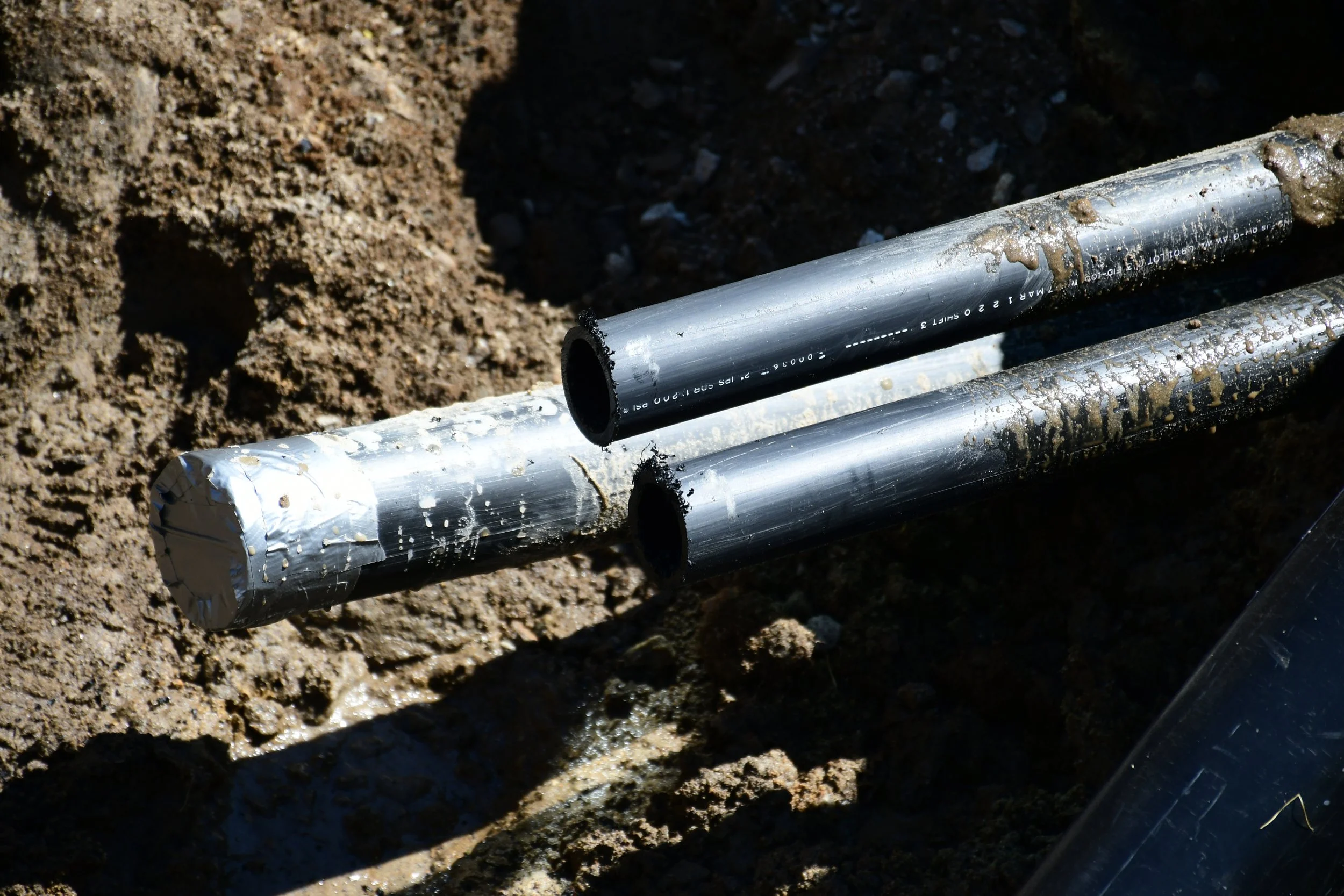 Completed pullback of utility conduits