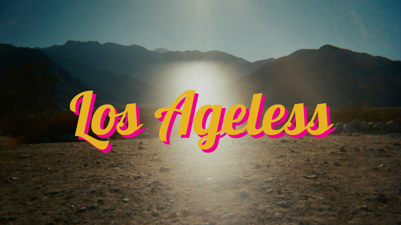 desert lens flare behind title