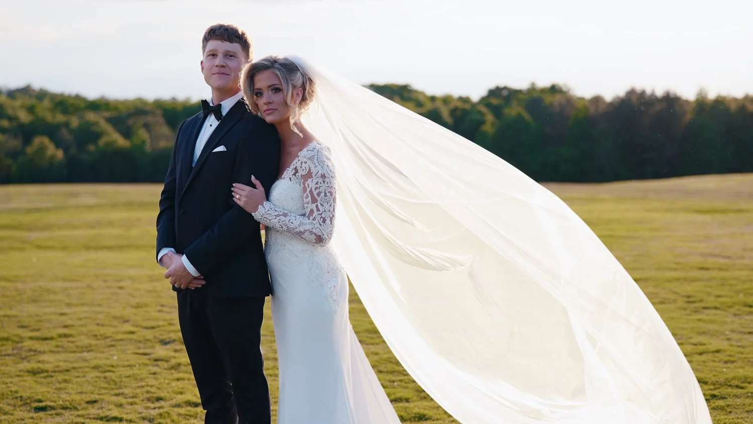 Newlyweds featured in a cinematic MaRad wedding film