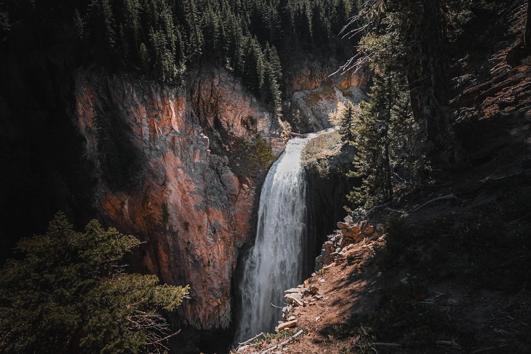Lush waterfall landscape photography by MaRad Productions cinematic video agency Charlotte NC