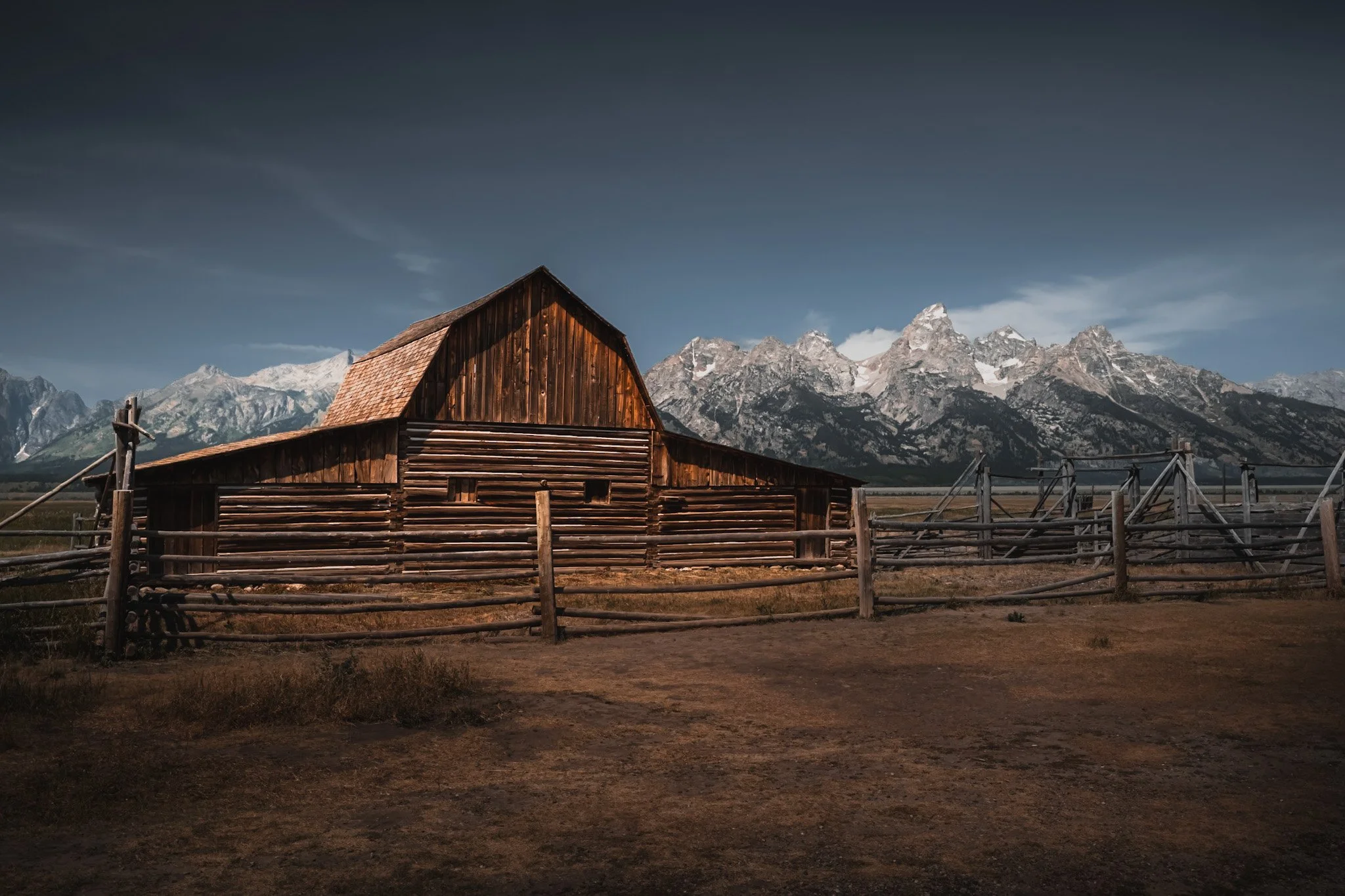 Cinematic Wyoming barn landscape Grand Tetons MaRad Productions video production agency Charlotte NC