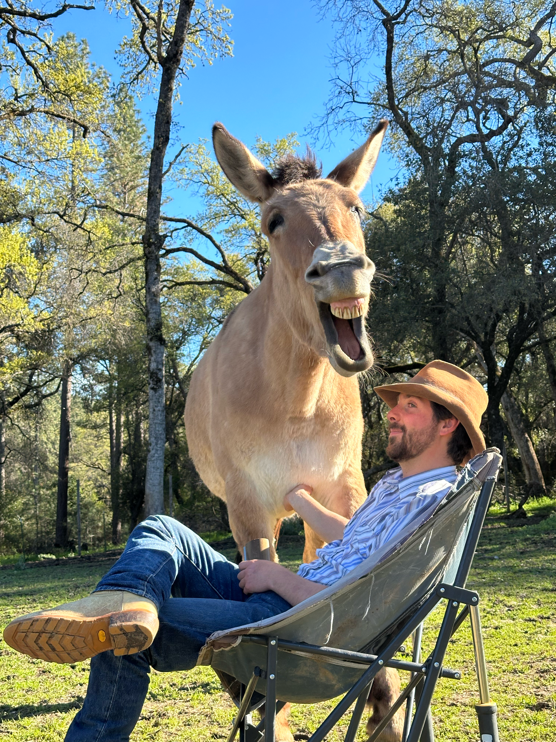 Andrew spending quality time with Bug.