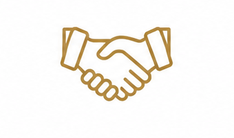 Handshake icon representing strategic partnerships, investor relationships, and collaborative real estate investments.