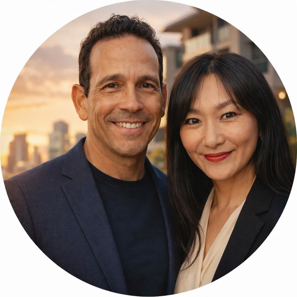Jaime Winslow and Junko Abe, founders of Palm Kaizen Group, a multifamily real estate investment company focused on apartment acquisitions, investor partnerships, and long-term wealth creation.