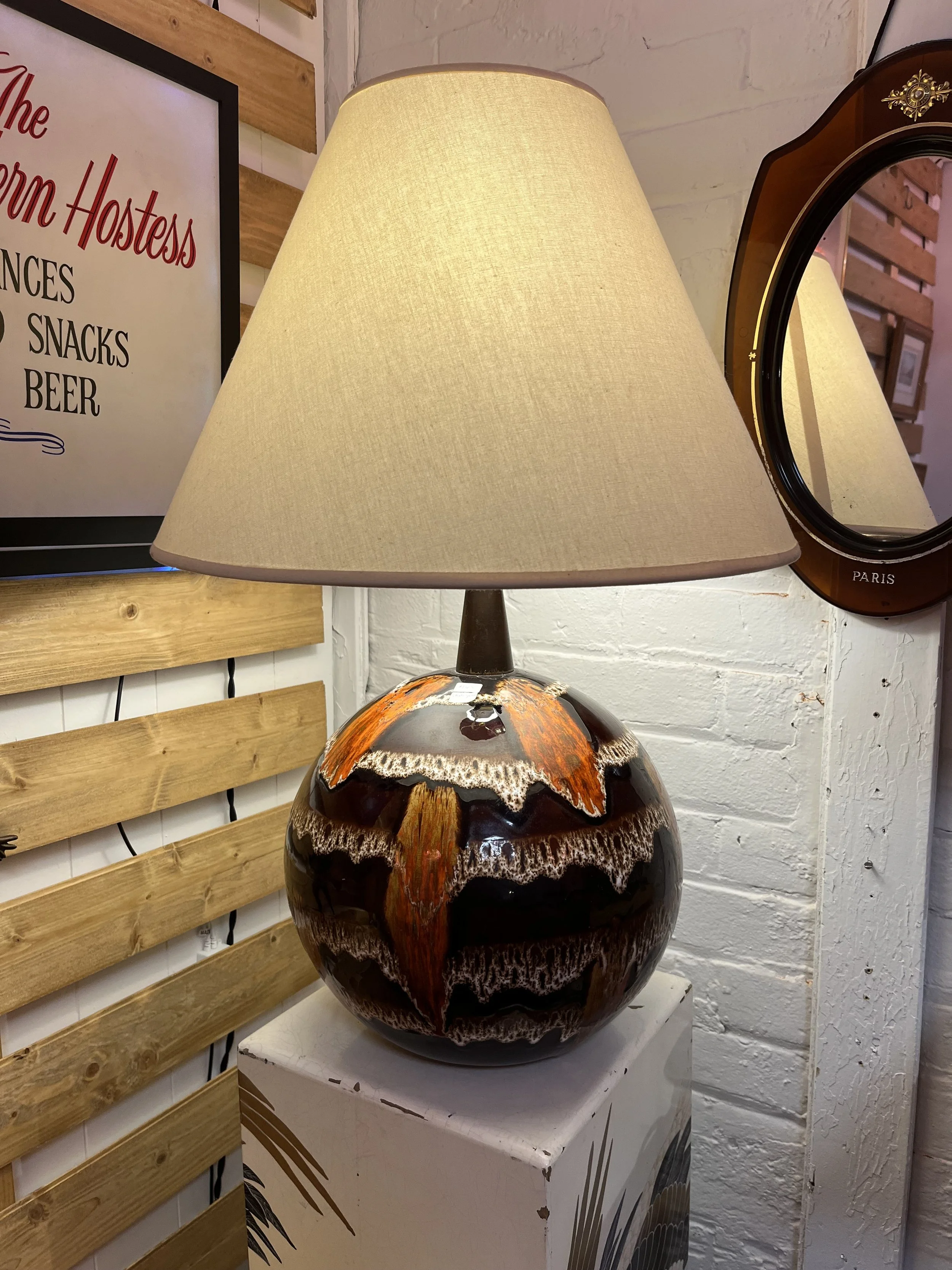 Maurice Chalvignac lamp. Measures 26" tall ($165)