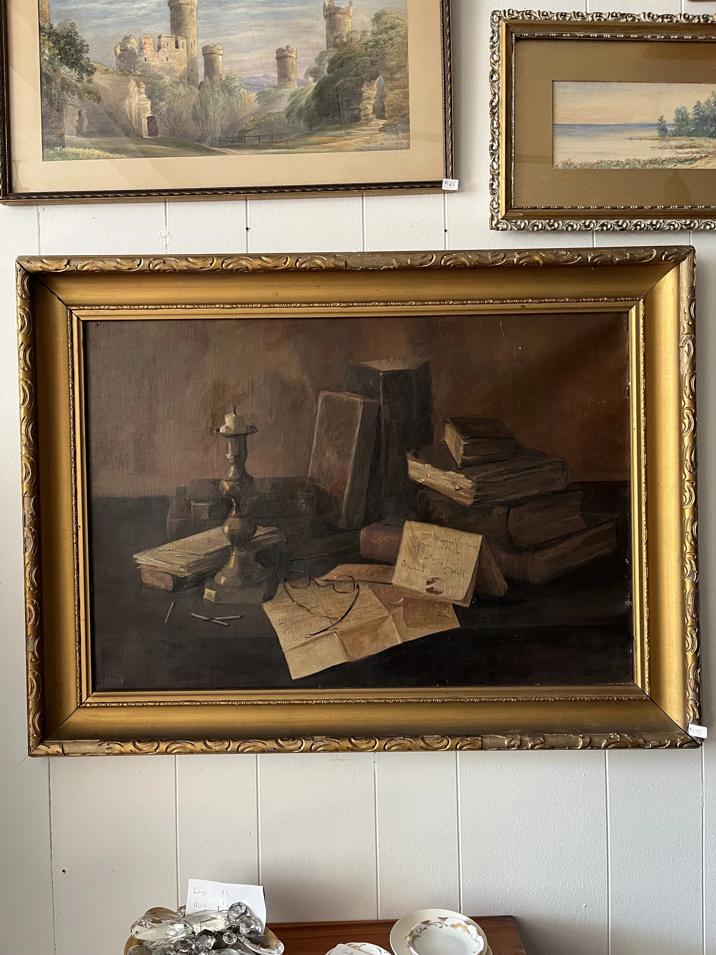 Still life "Books in a study" 18' x 26" ($225)