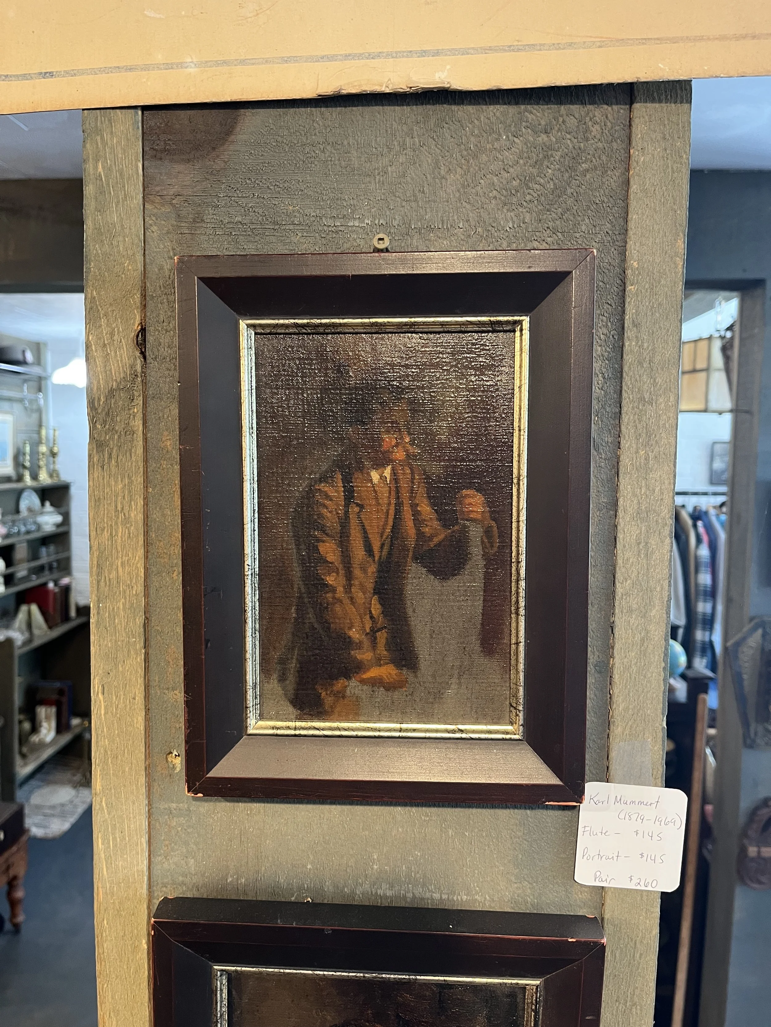 Portrait- Karl Mummert Measures 10 1/2" x 8" ($145)