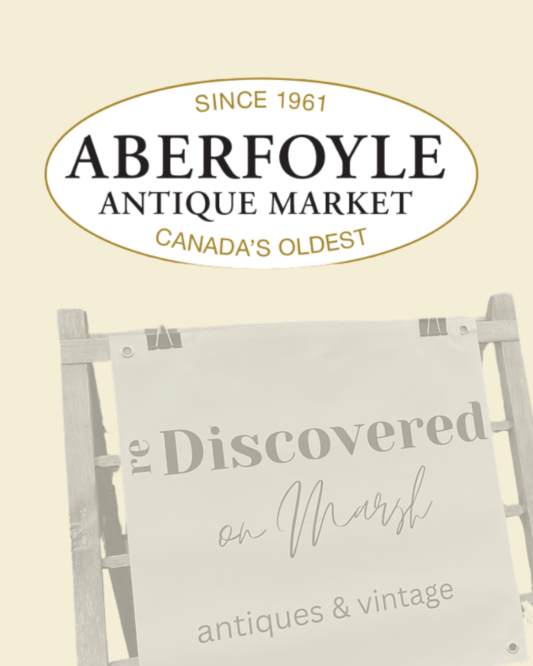 Find reDiscovered on Marsh at the Special Saturday's at the Aberfoyle Antique Market every year!