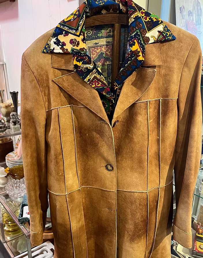 
1970s Leather Jacket: Approx. size 12
($95))