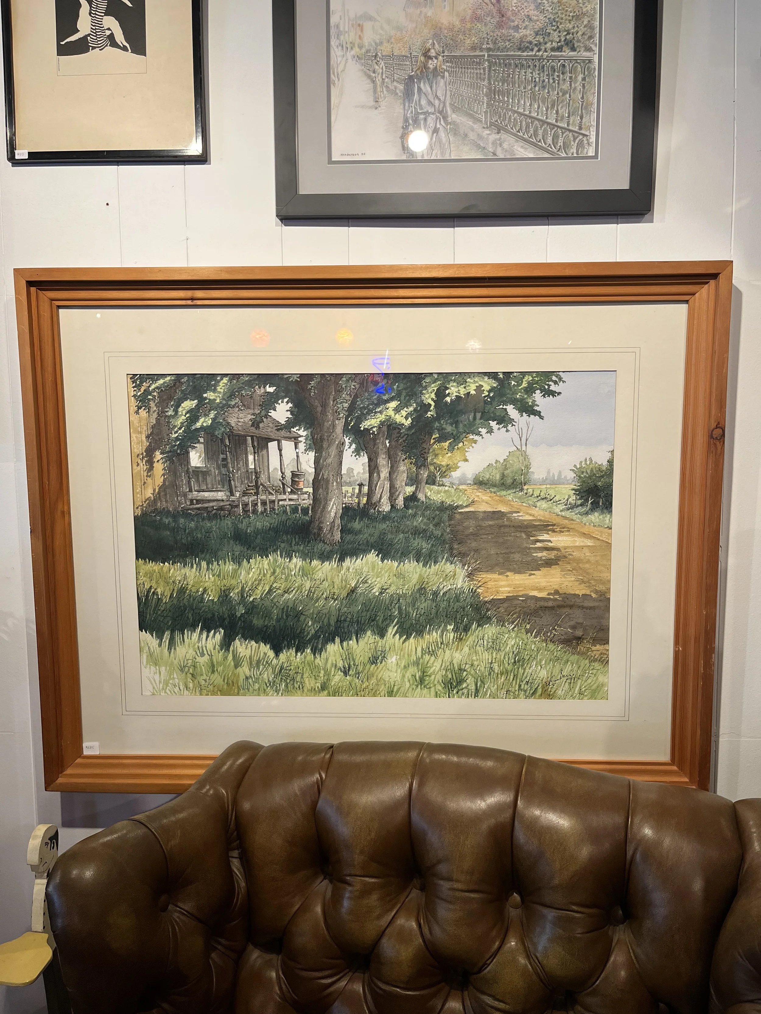 Large watercolour- Signed B Gregson 1979 Measures 40 x 32" ($225)