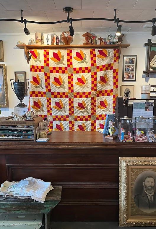 1900's Cheddar Quilt
Great condition- some small issues equated to age.
($375)
