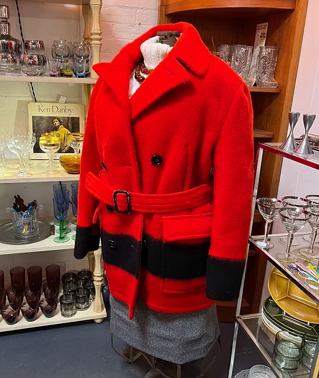 Hudson Bay Wool Coat: Size: Large 
Professionally dry cleaned​.
Good condition as seen.
($395)