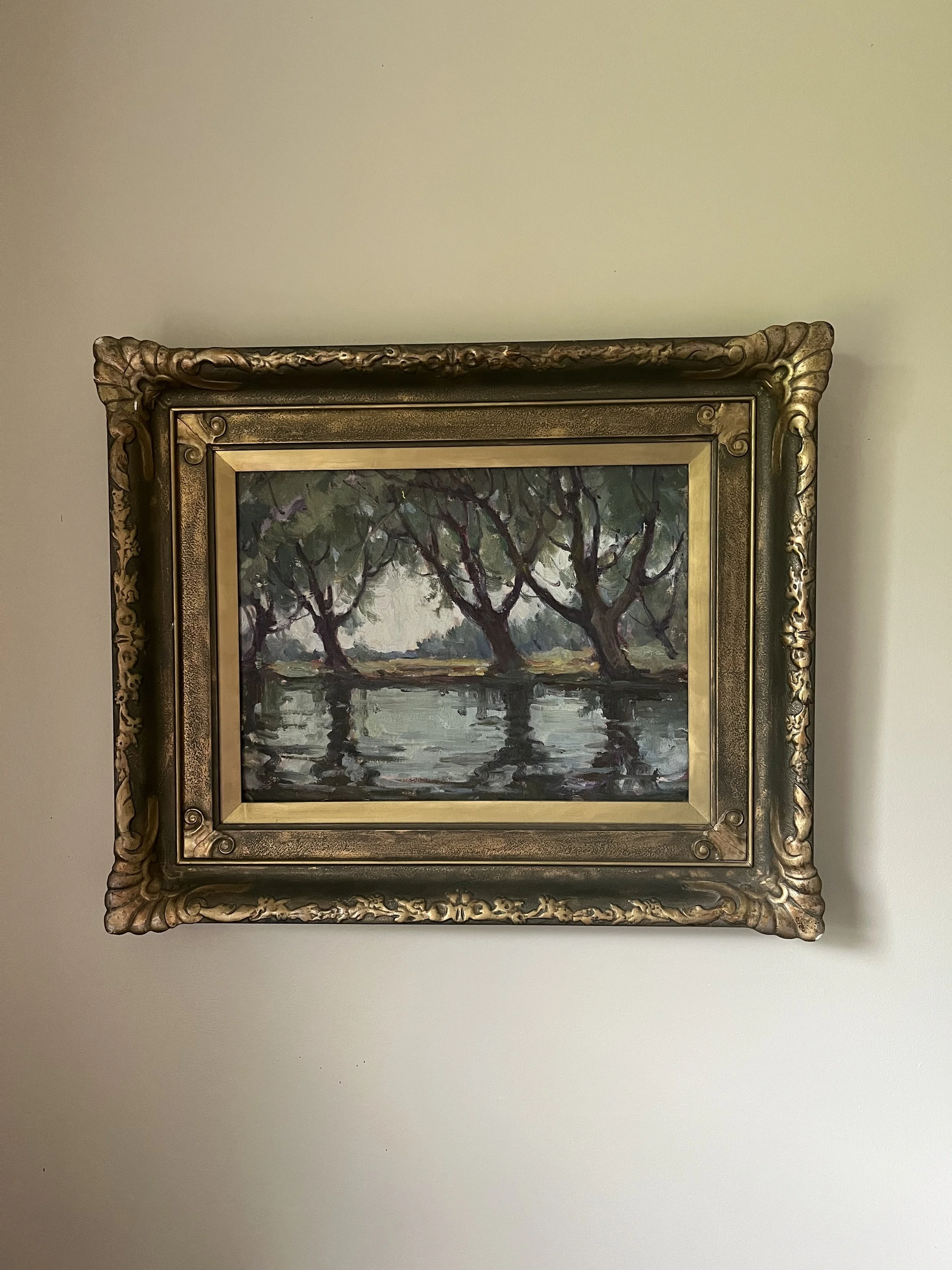 Manly MacDonald: Oil on canvas, Size: approx. 23 x 19" ($1100) Provenance available from family. 