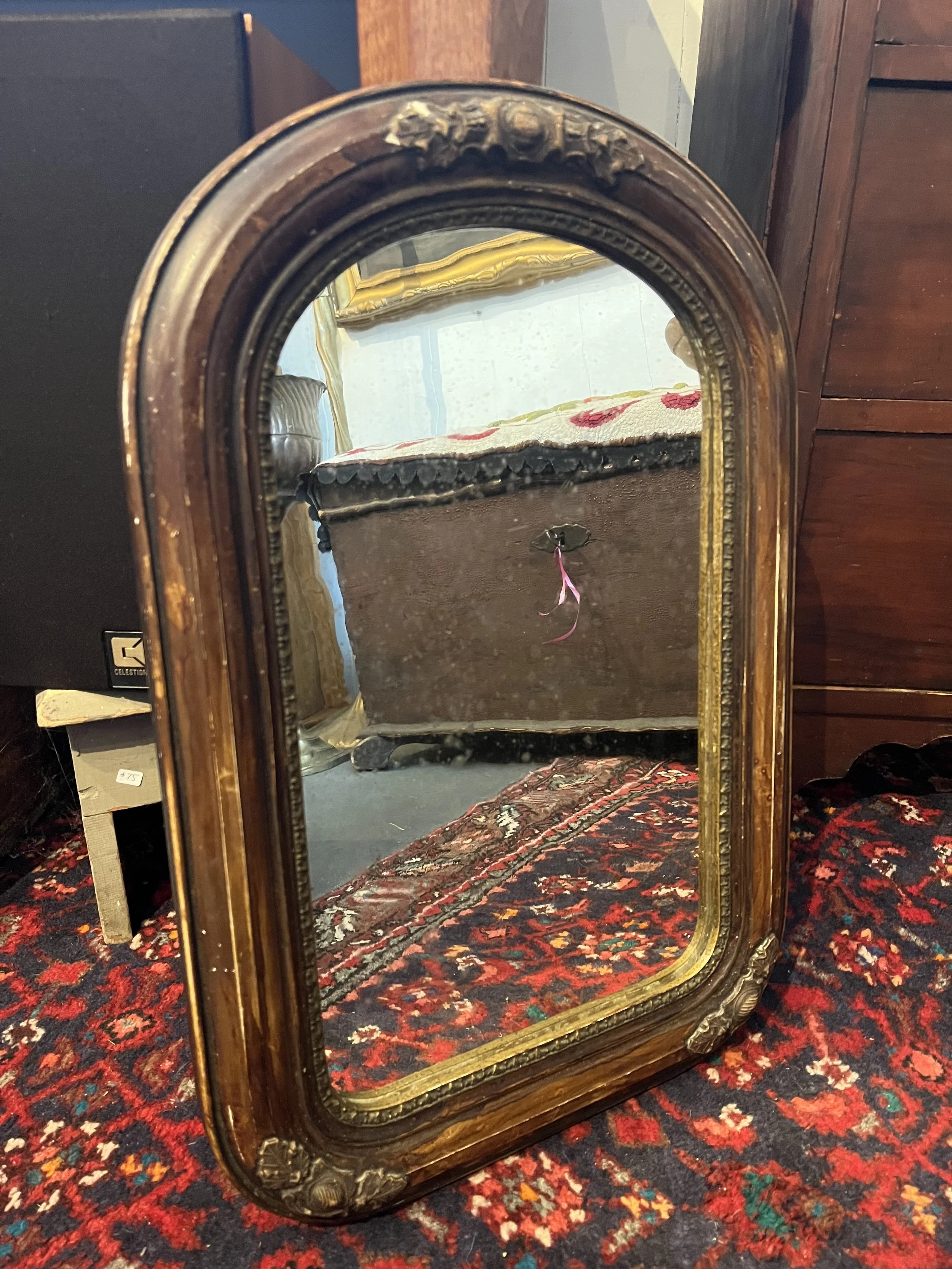 1930s mirror- Measures 21" x 14" ($85)