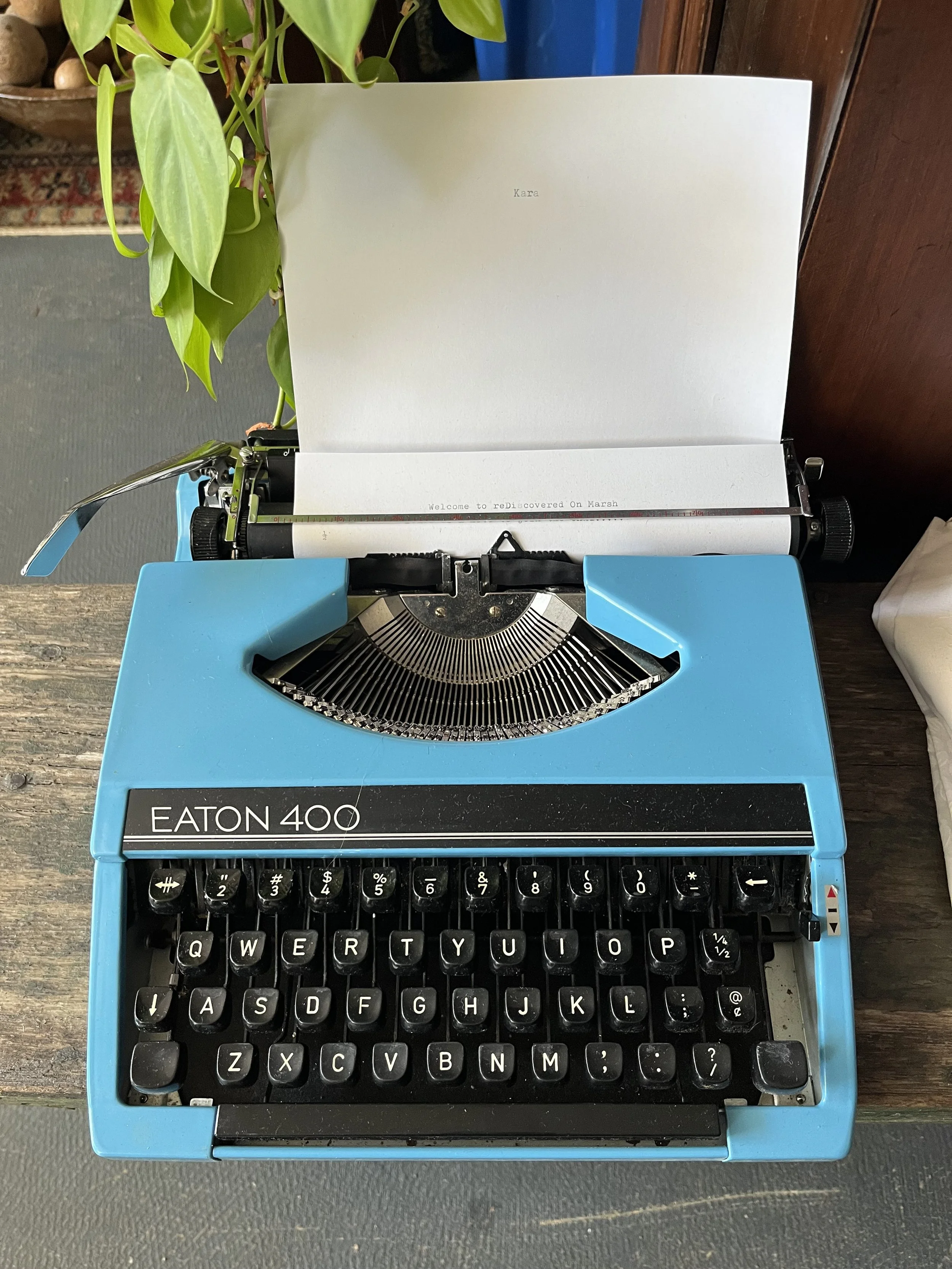 Eaton 400 Typewriter.  Works well- could use a new ribbon.  ($85)