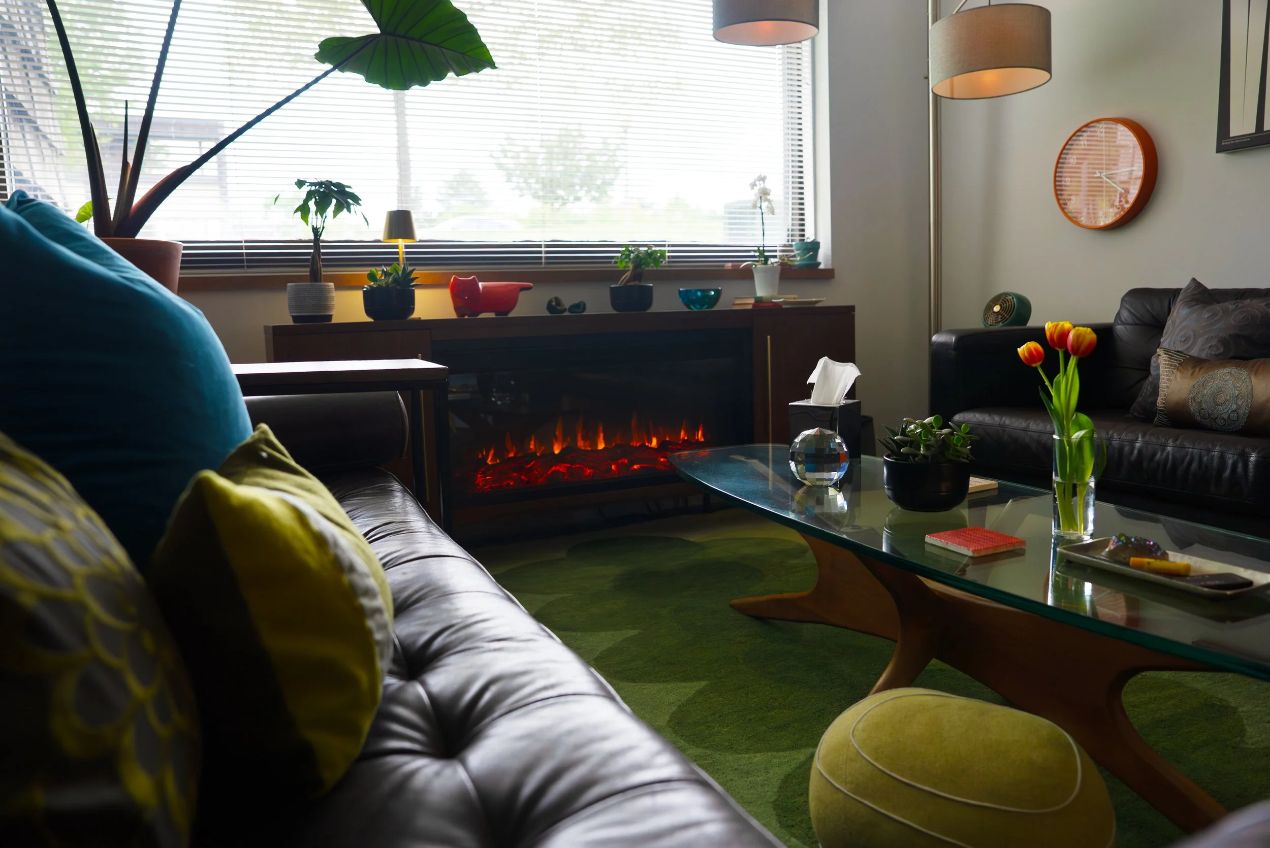 Therapist speaking with a client during a counseling session in Ann Arbor, Michigan.