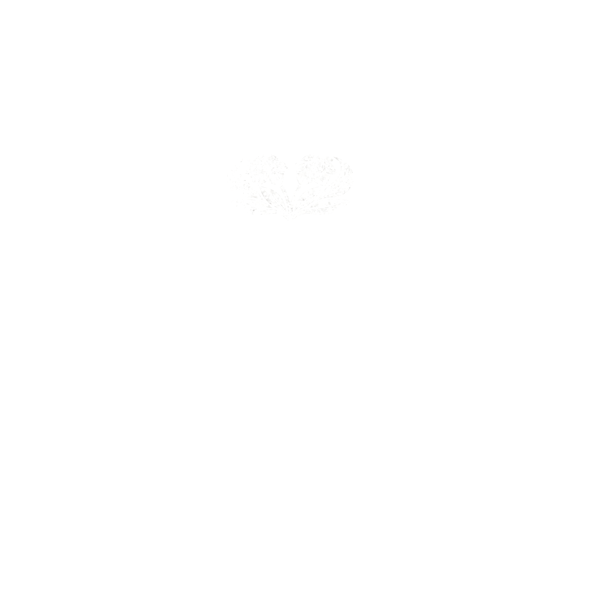 The design includes the phrase 'Serendipity Planted' with a floral emblem above it, all in white on a black background.