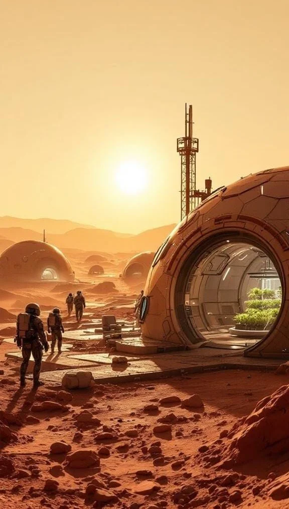 From Dust to Domes: Building the City with Local Resources