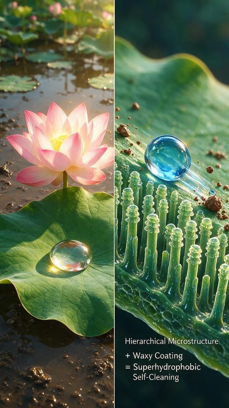 The Lotus Effect: Self-Cleaning Biology 