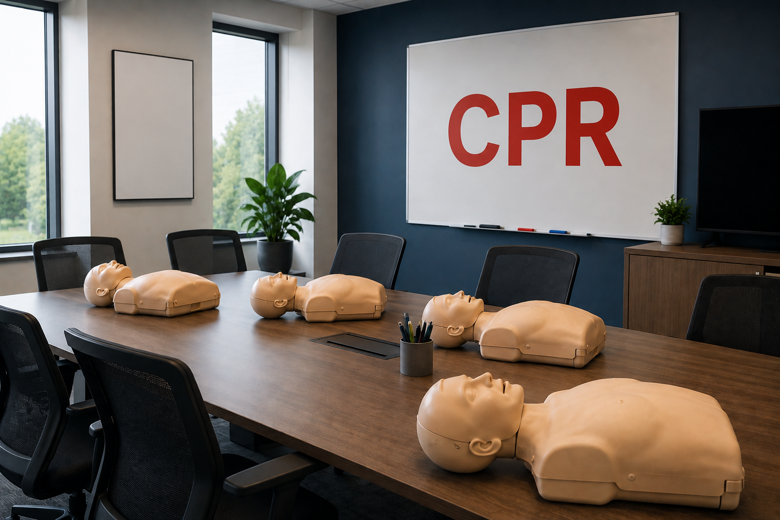chatgpt cpr mannequin in office room.png
