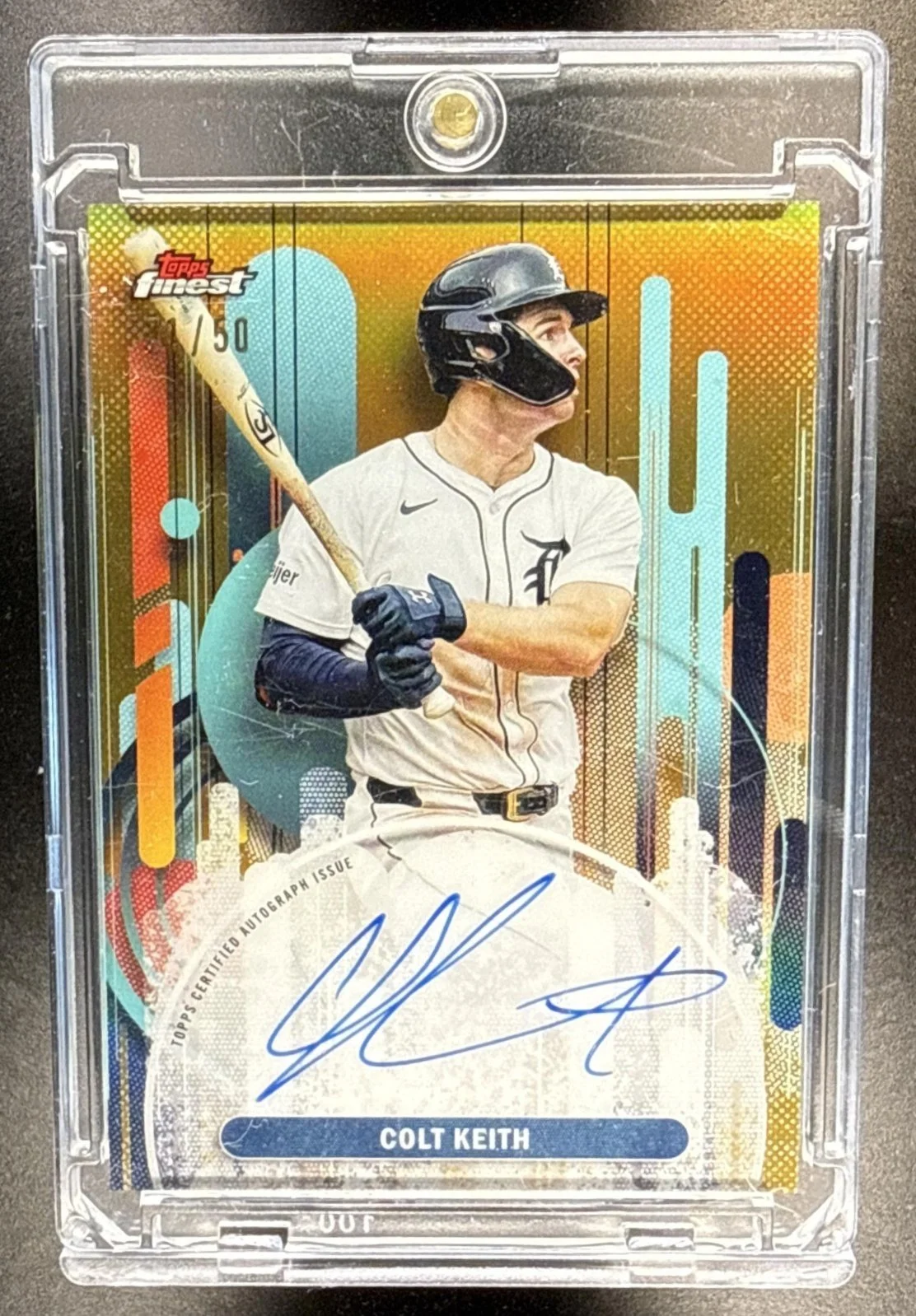 484_2025_TOPPS_FINEST_COLT_KEITH_FA_CK_AUTO_GOLD_REFRACTOR_1_50_TIGERS.jpg