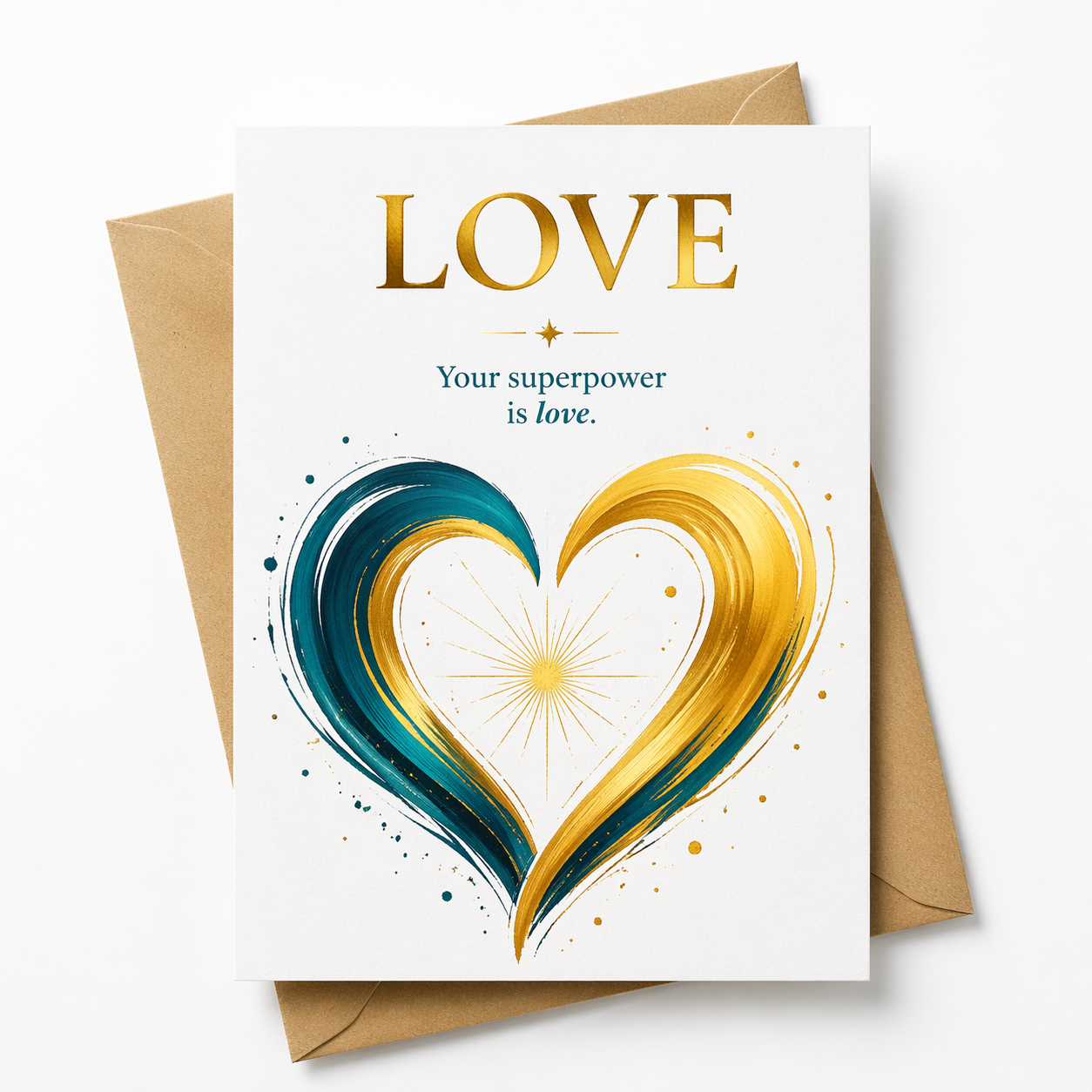 LOVE - Superpower Greeting Card