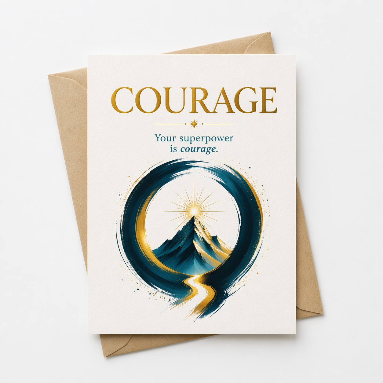 COURAGE - Superpower Greeting Card