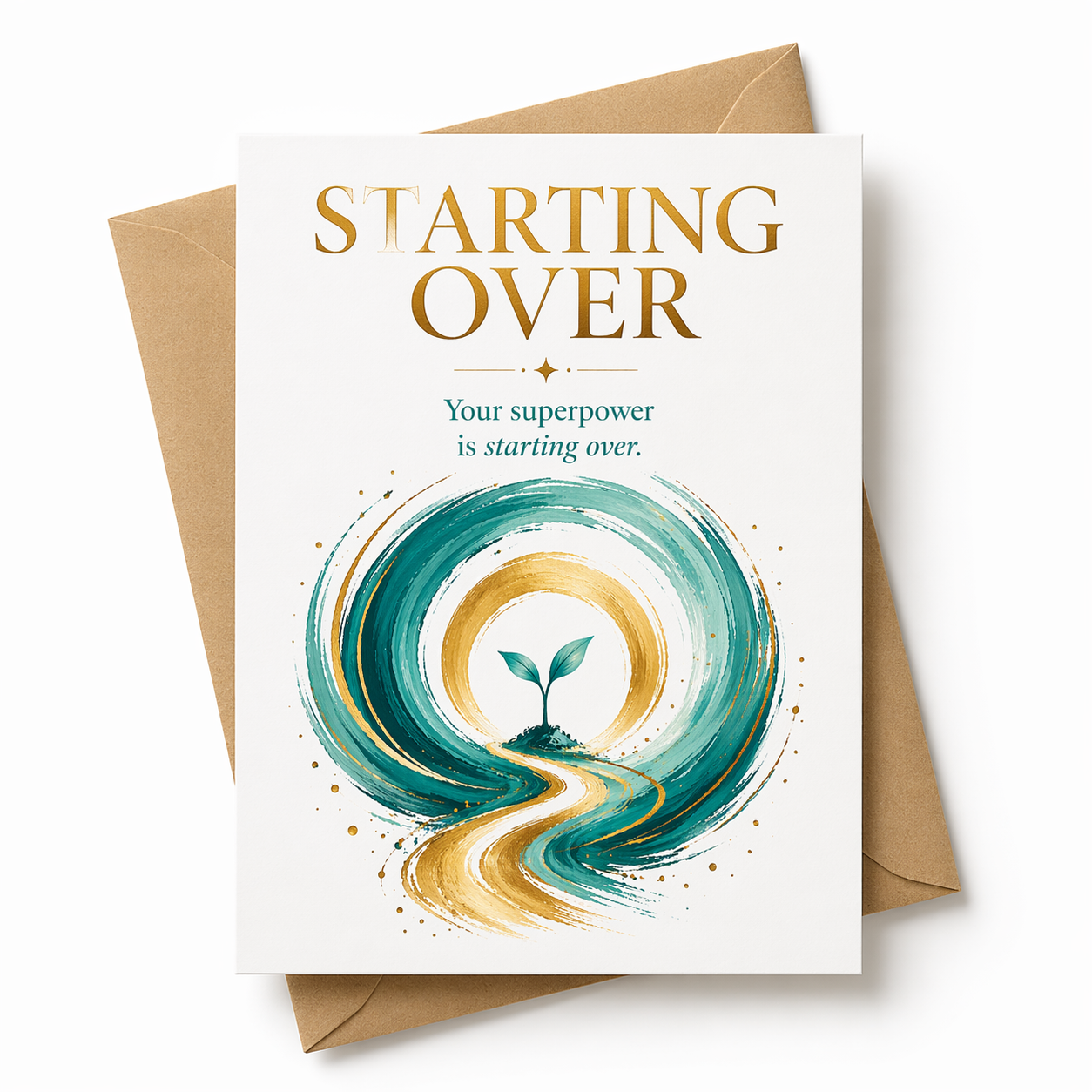 STARTING OVER - Superpower Greeting Card