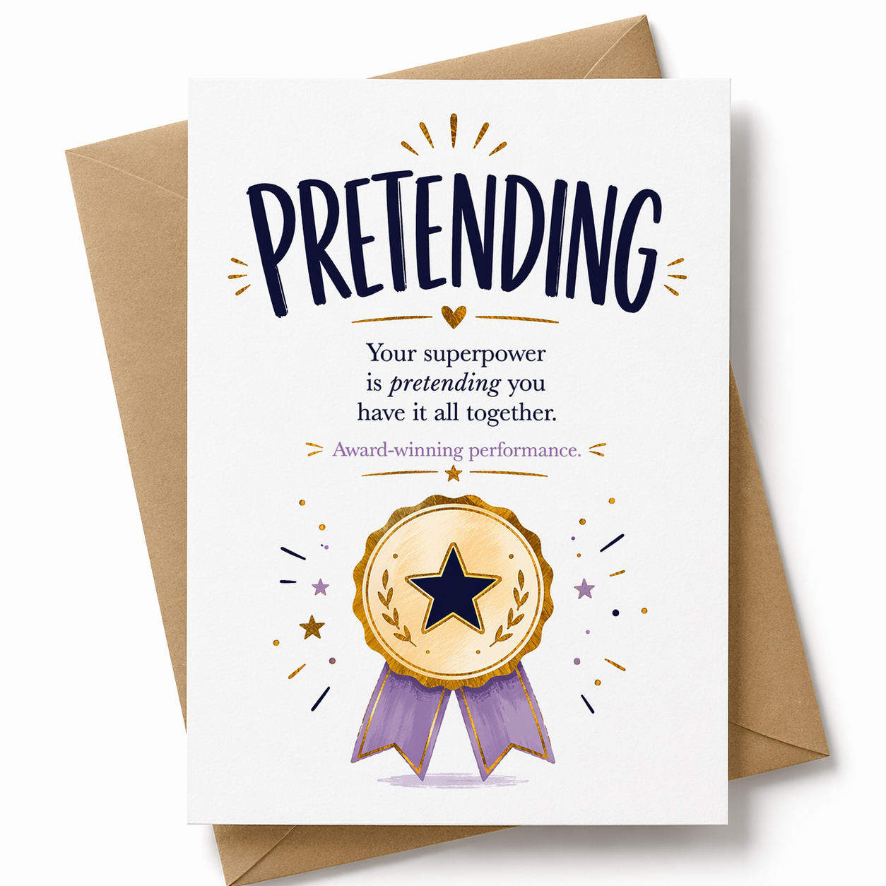 PRETENDING - Superpower Greeting Card