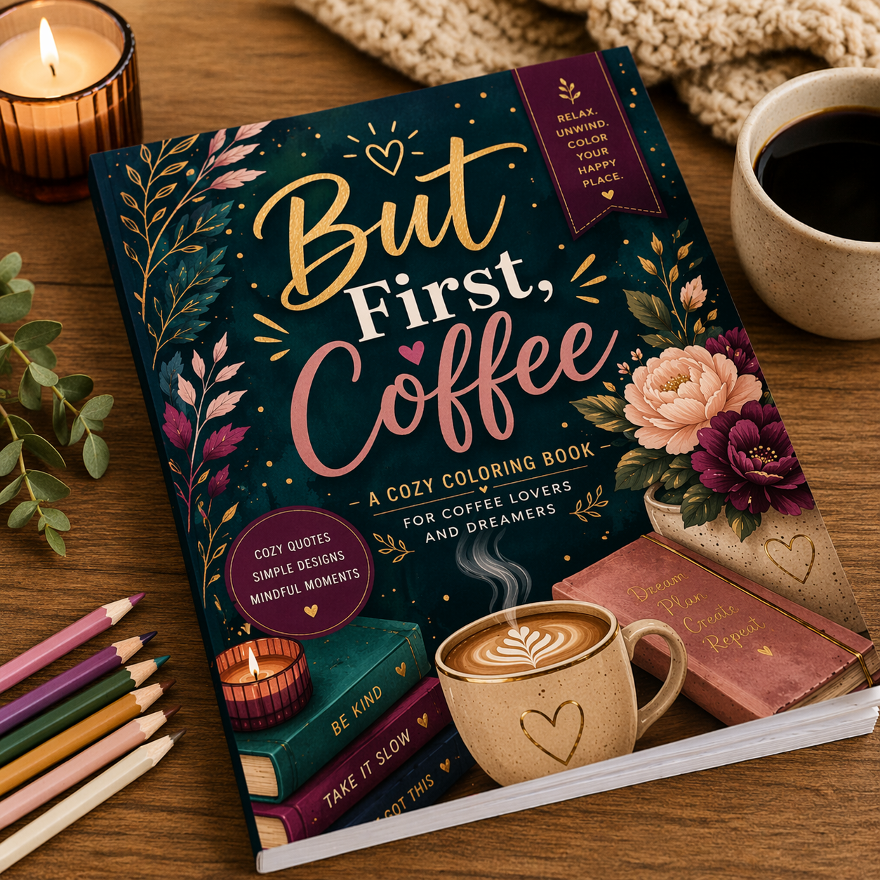 But First, Coffee Coloring Book