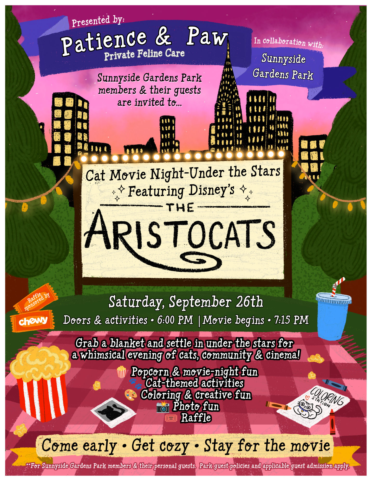 🐾🌙 Something Special Is Coming to Sunnyside Gardens Park...