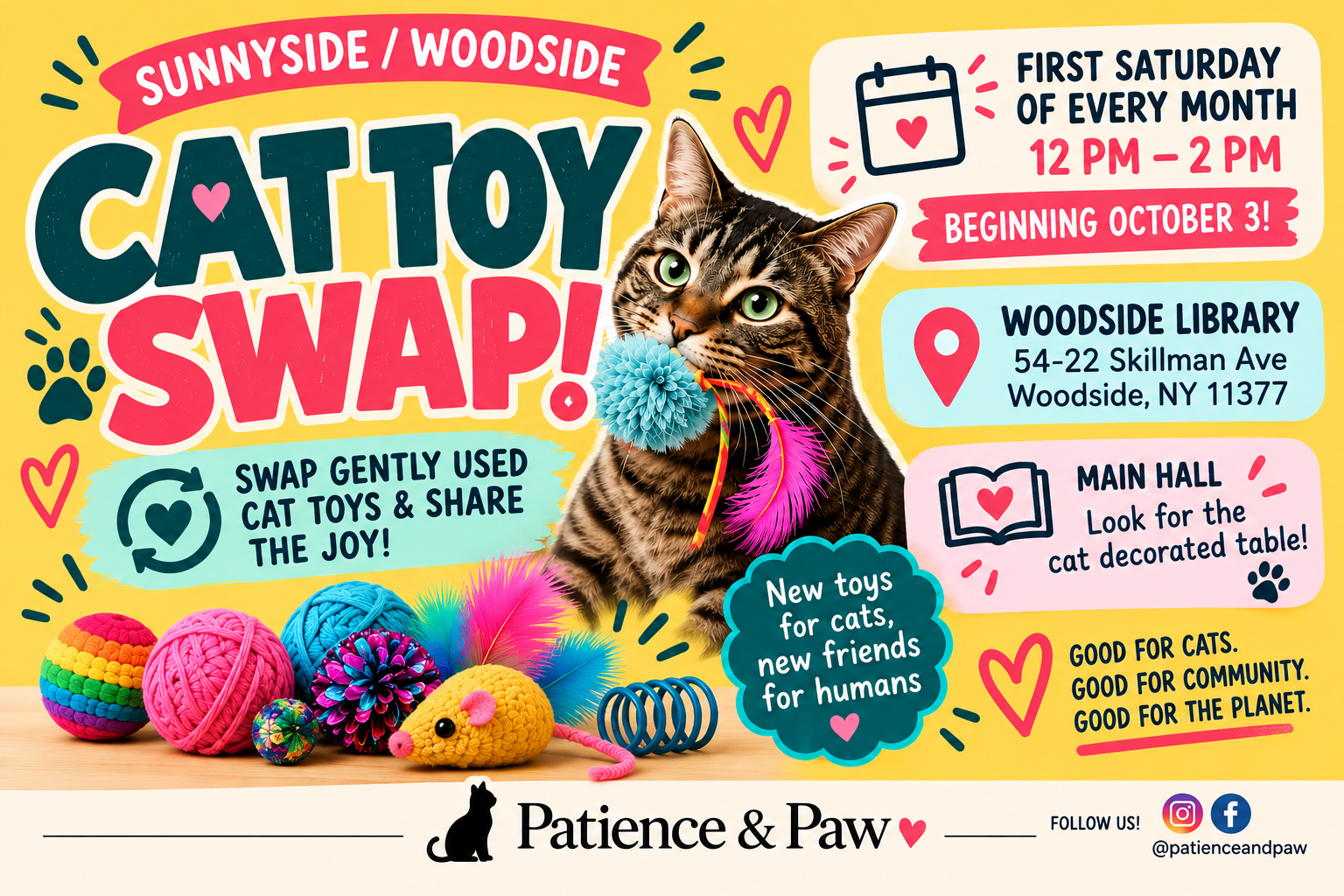 The Enrichment Exchange: Monthly Cat Toy Swap