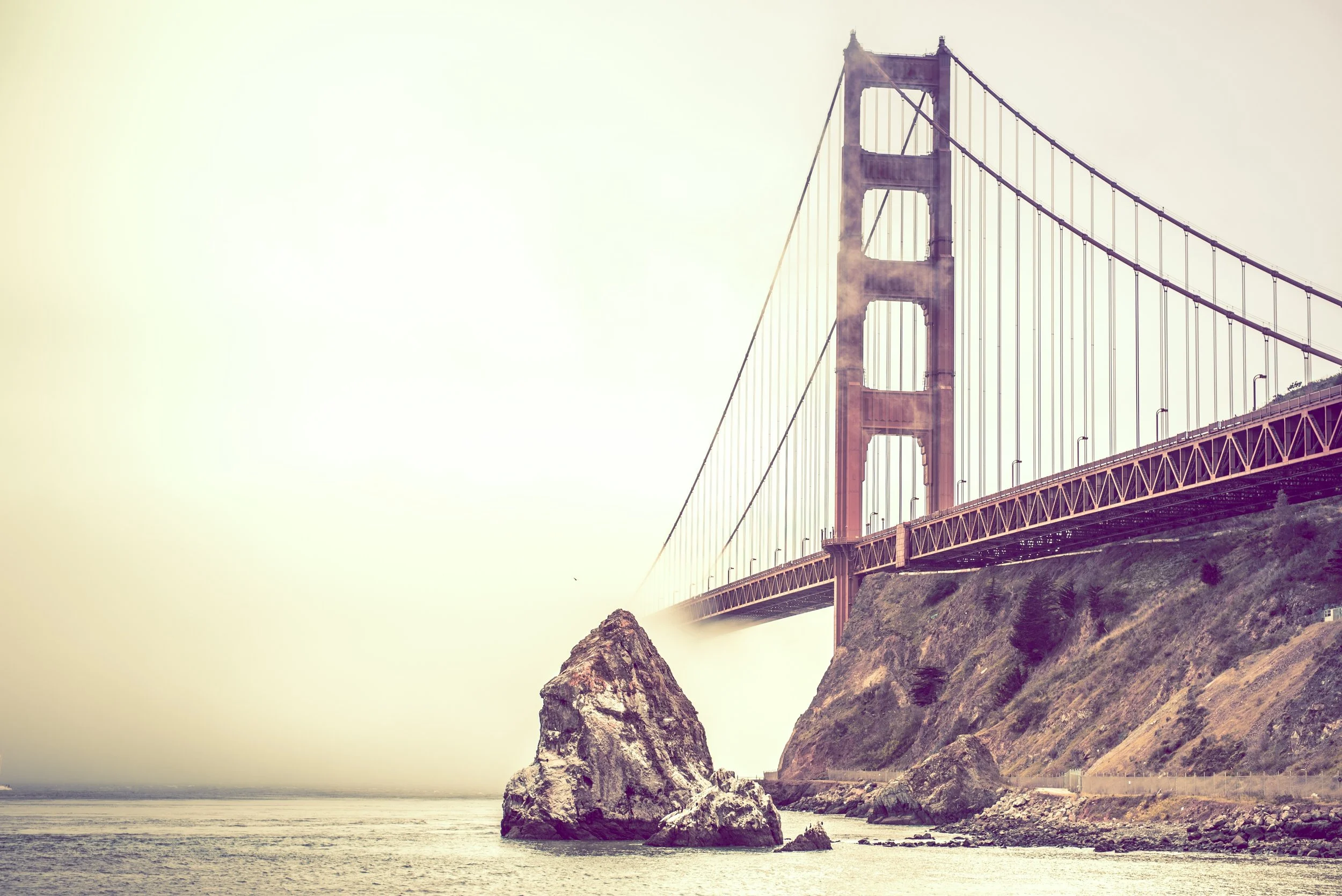 Foggy Golden Gate Bridge San Francisco