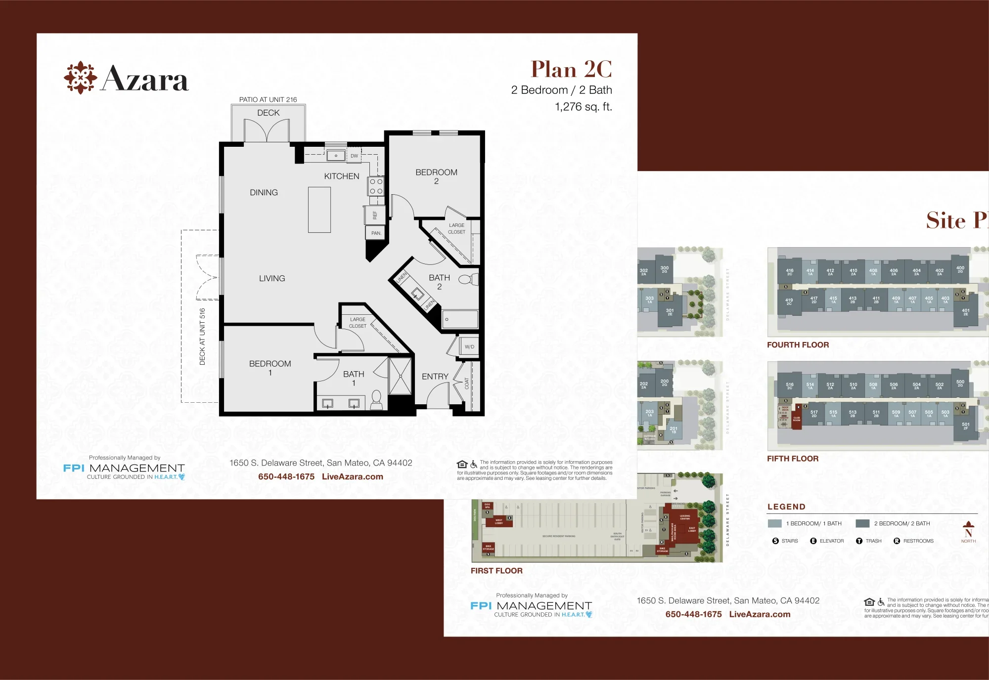 Azara Floor Plan Inserts