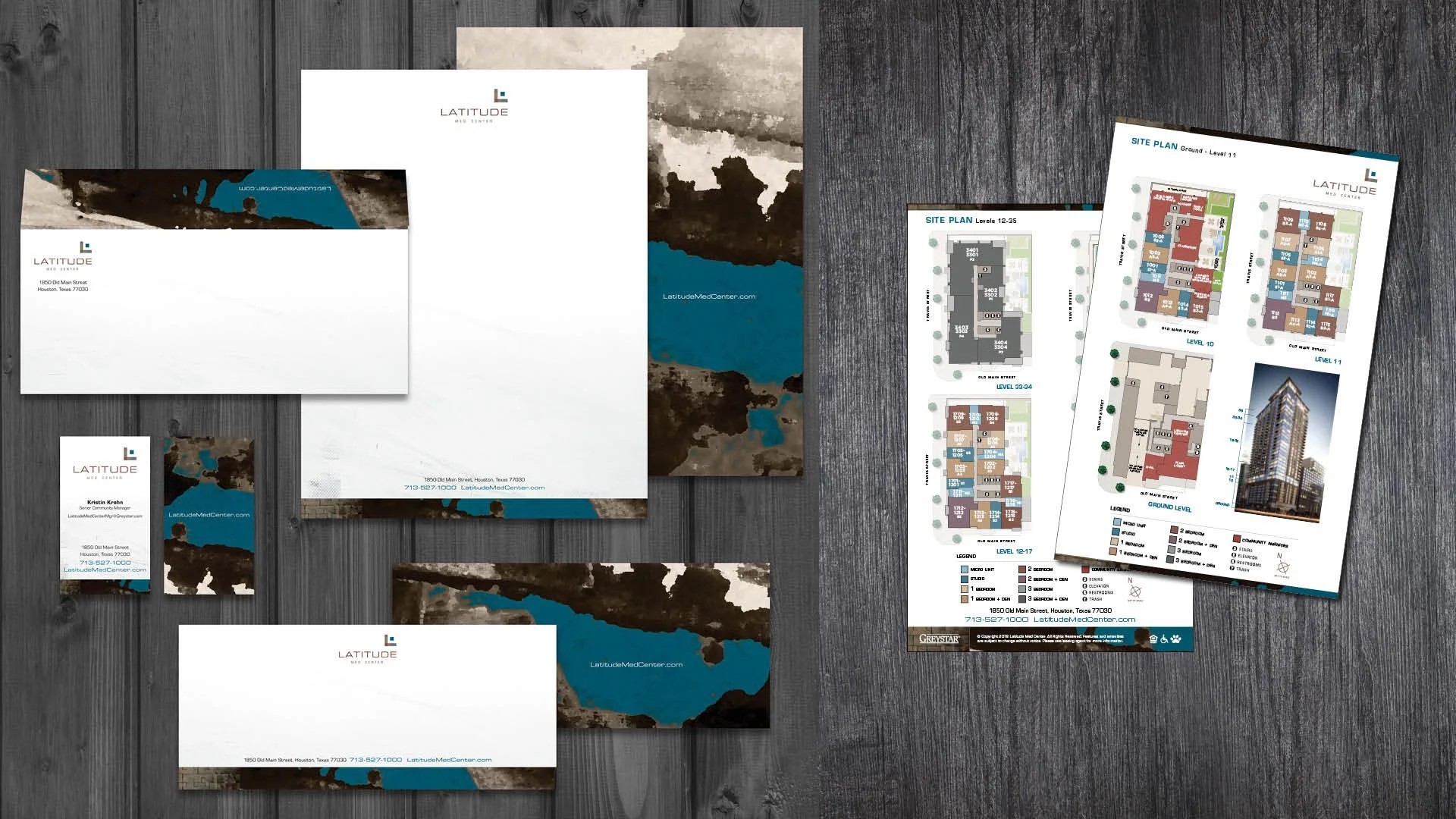 Latitude Med Center Stationery and Floorplan Inserts