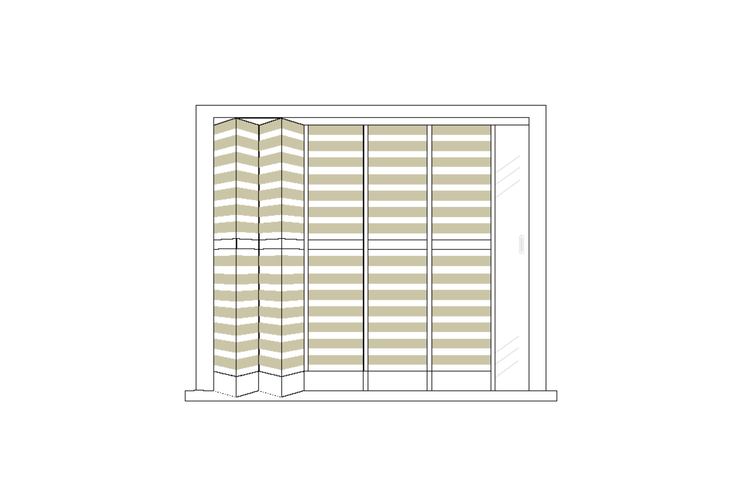 A digital illustration of a modern multi-story building with a parking garage, shown in a technical drawing style with labels indicating dimensions and structural elements.