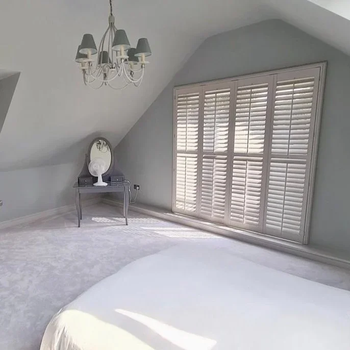Juliet balcony window shutters