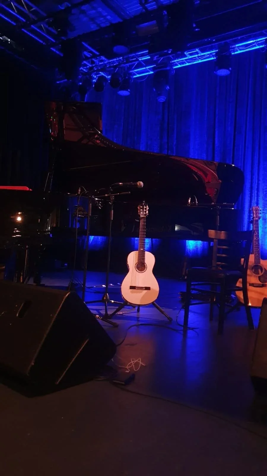 Dominic Miller on Tour with K Yairi Grace on stage 