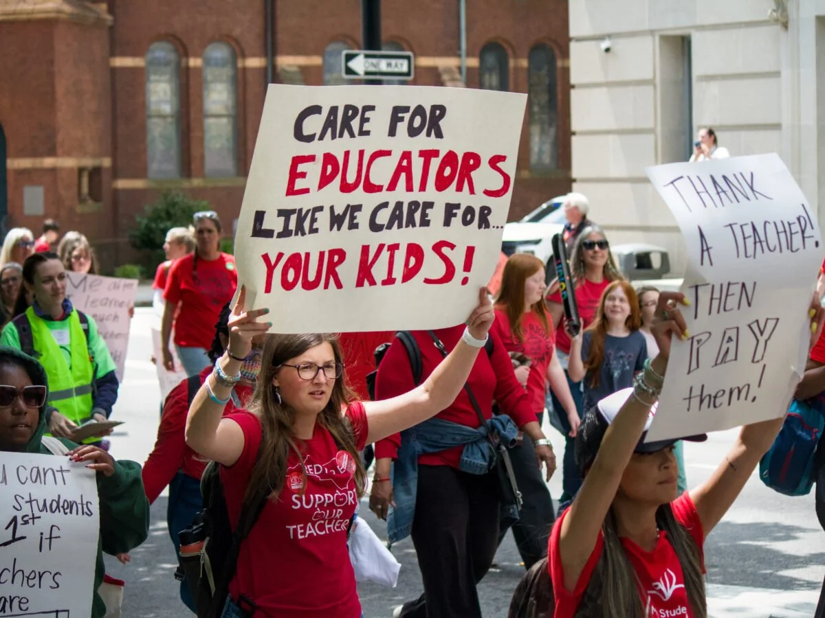 Teachers marching on May 1st, 2026
