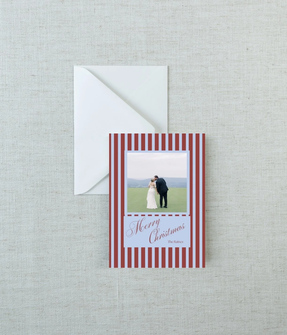 Striped Christmas cards