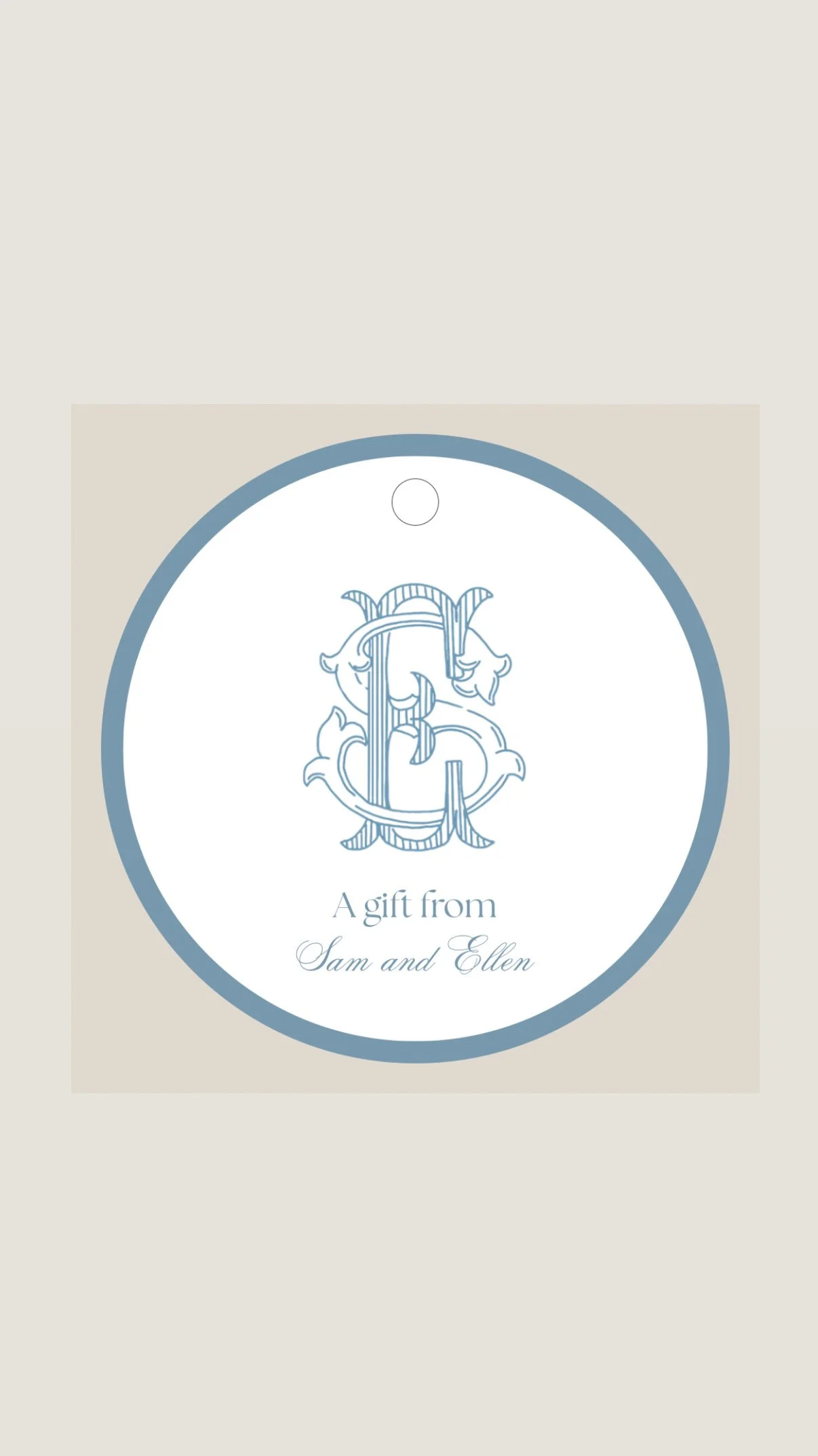 Personalized gift tags