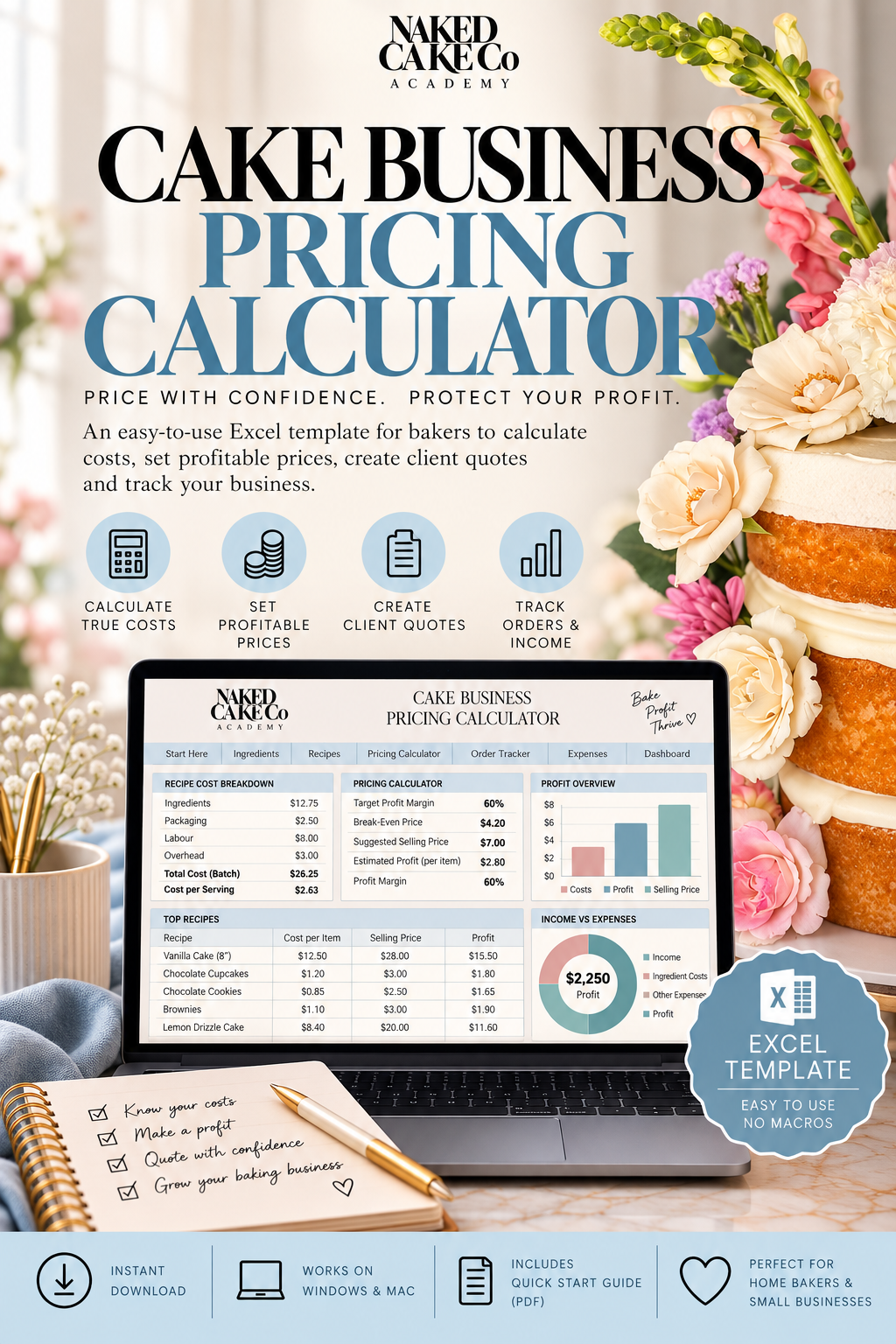 Cake Business Pricing Calculator
