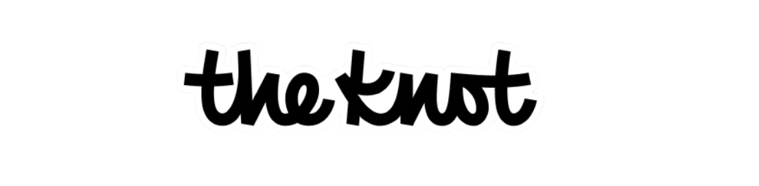 Text graphic that says 'the knot' in black and white stylized font.