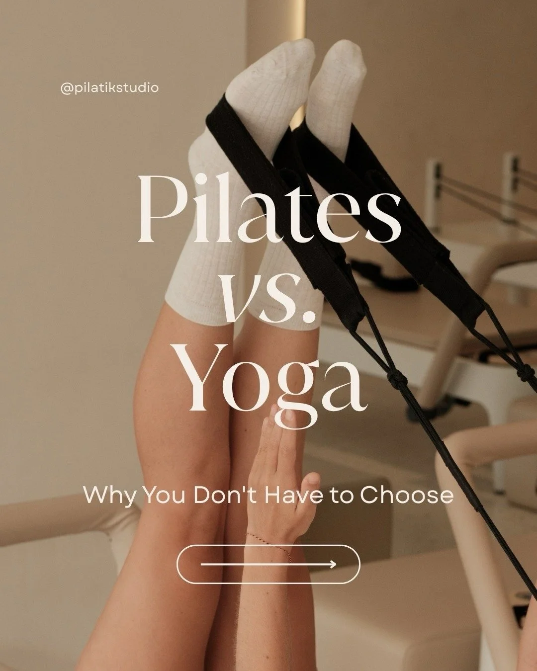 Pilates or Yoga?

The answer might be: both. 🤍

While they each have their own approach, Pilates and Yoga share a common goal&hellip;to help you move better, feel better, and connect with your body.

Yoga often emphasizes flexibility, mindfulness, a