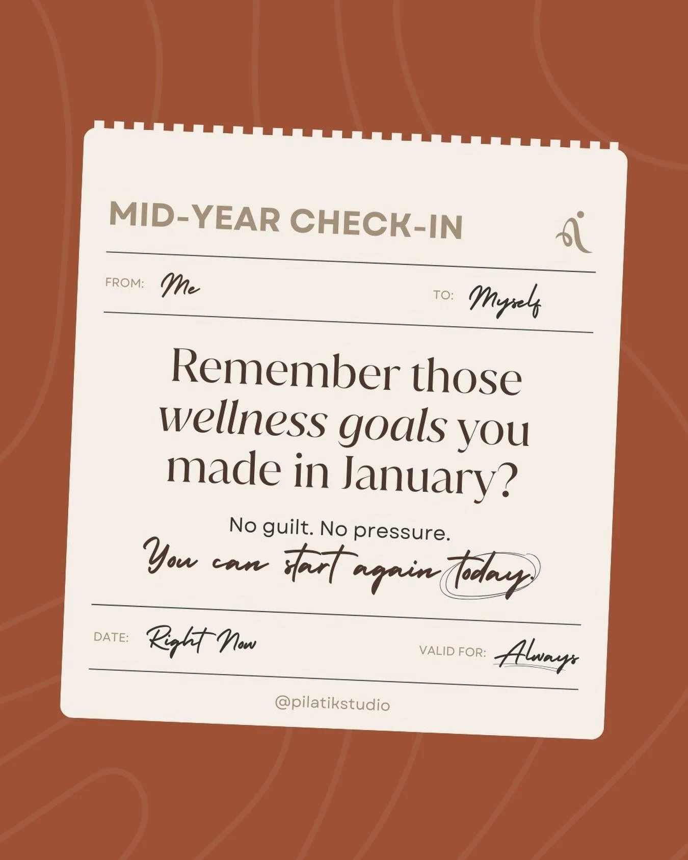 We&rsquo;re halfway through the year. ✨

Maybe you&rsquo;ve stayed consistent with your wellness goals.

Maybe life got busy.

Maybe your body has been asking for more movement, more recovery, or simply more care.

Wherever you are right now, this is