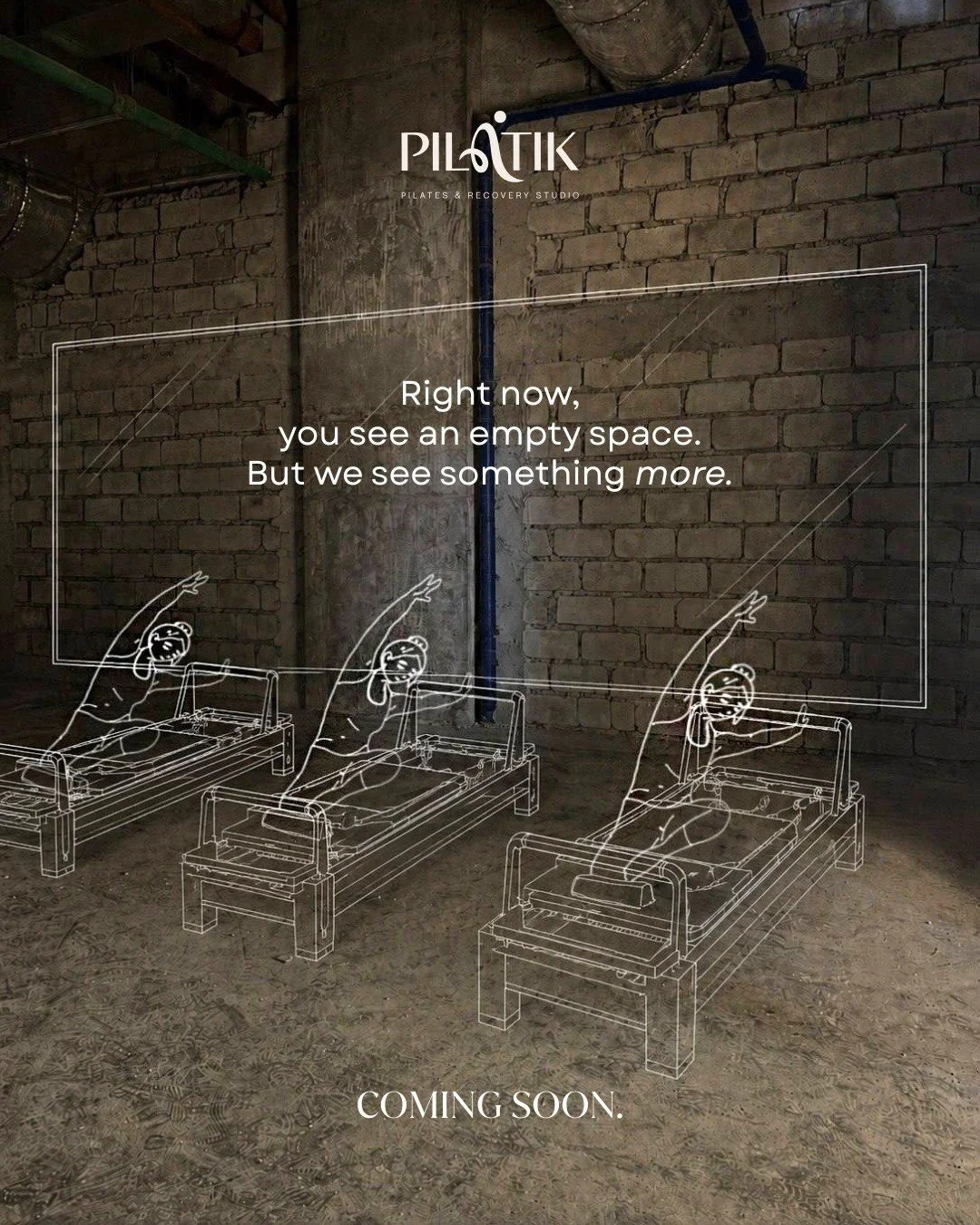 Every space starts with a vision. 

When we look at these walls, we don&rsquo;t just see an empty room, we see future milestones, stronger bodies, meaningful recovery, and a community built around movement and wellness.

👀 Which part of the studio a