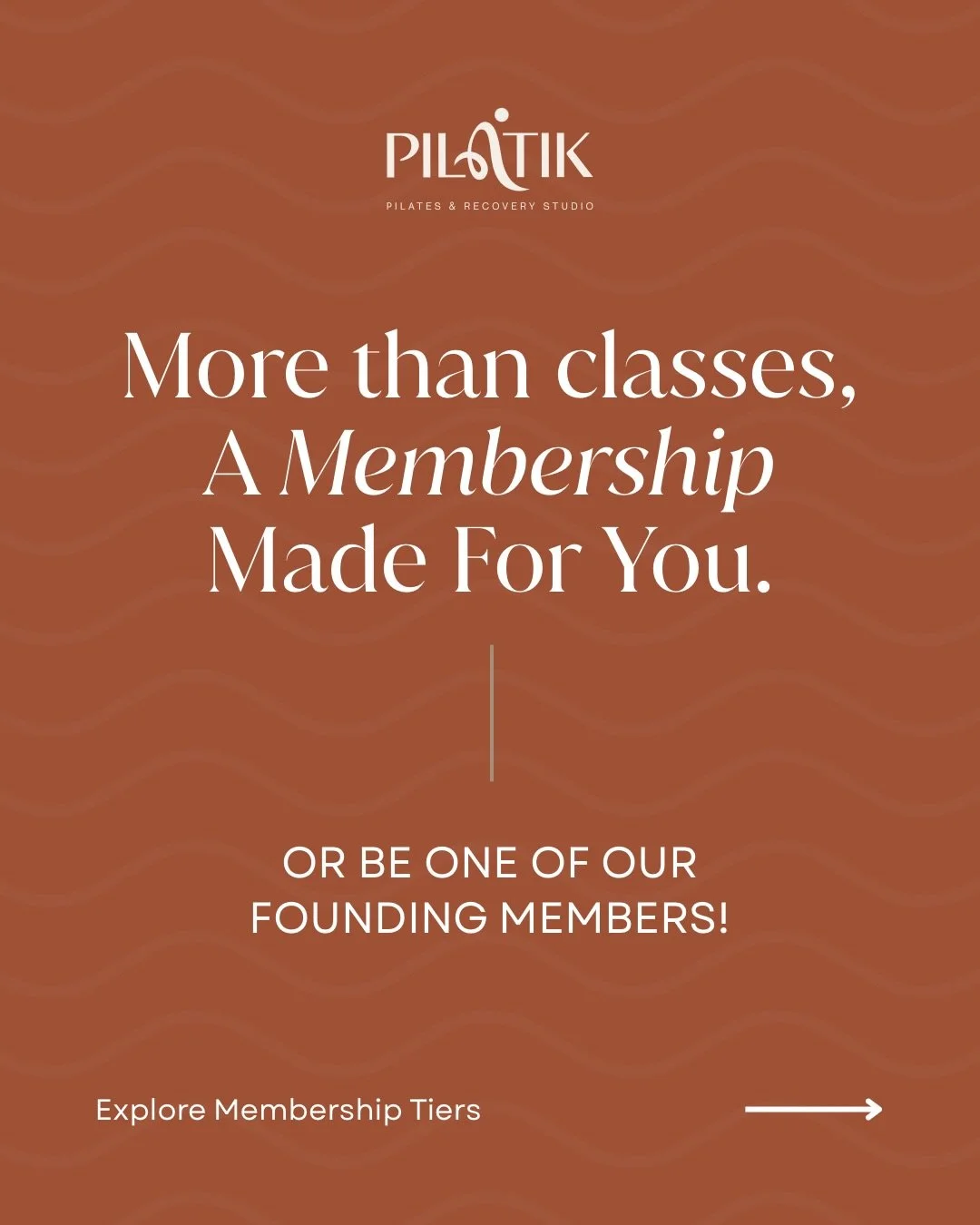 MAKE YOUR PLACE AT PILATIK. 🤍

Our Pilatik memberships are designed to help you build a routine around movement, recovery, and feeling better in your body.

Swipe through to explore our membership options, from our exclusive Perlas Founding Membersh