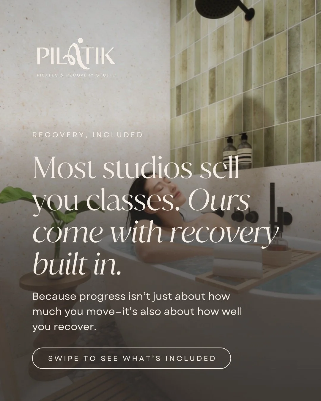 Your path to Ginhawa, Lakas, Galaw starts here! 🤍

At Pilatik Studio, we believe your wellness routine should go beyond the workout.

Our Pilates and recovery memberships are designed around the full cycle: move, recover, and come back ready to move