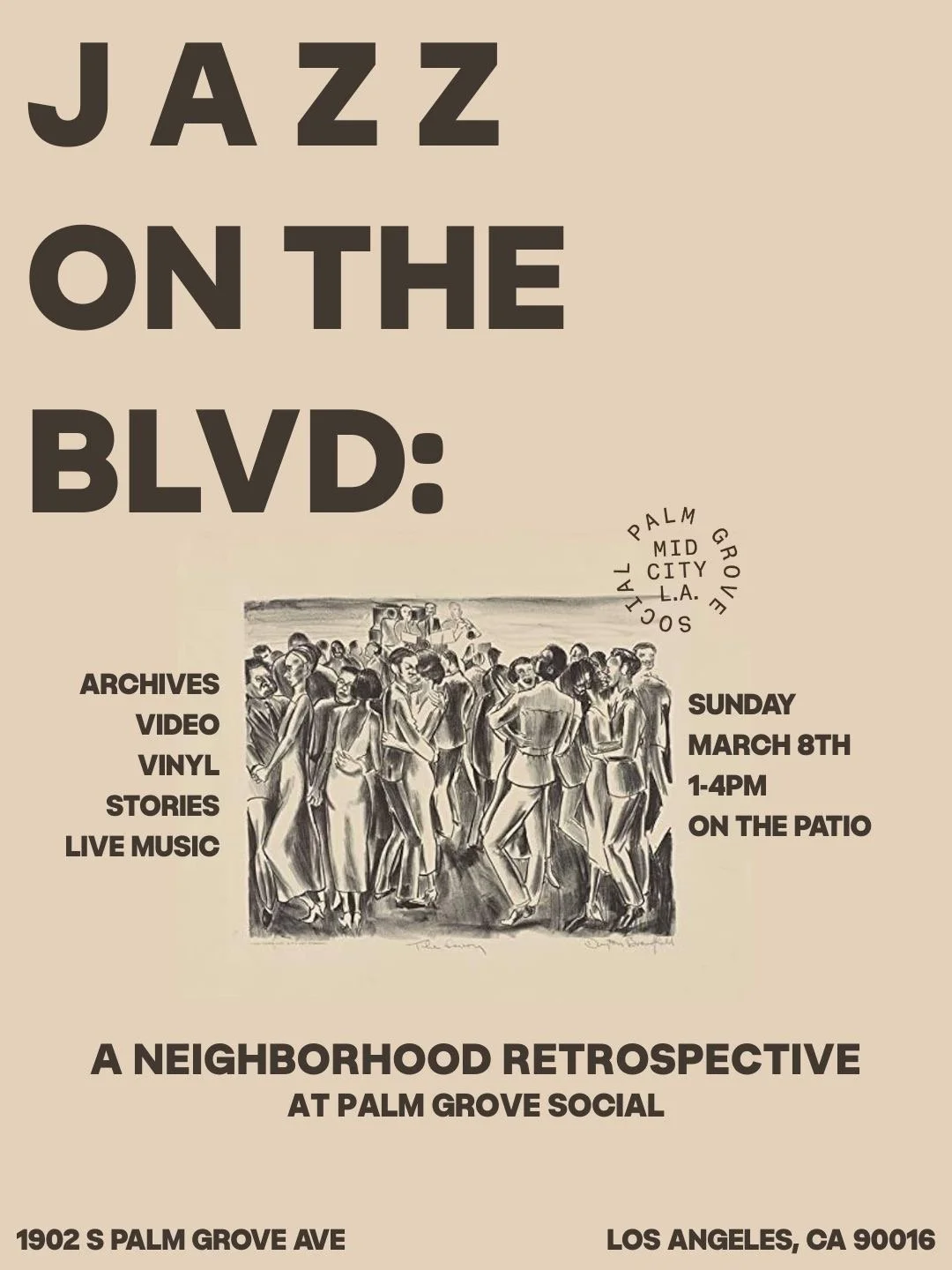 Jazz on the Blvd: A Neighborhood Retrospective at Palm Grove Social